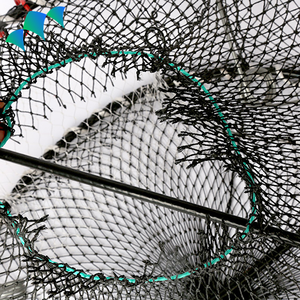 Piège à crabe durable avec 3 entrées Conception à ressort pliable <span class=keywords><strong>pour</strong></span> piège à crevettes, homard et écrevisses - Product Image 5