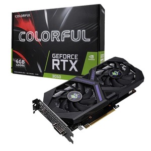 Tarjeta Gráfica para Juegos COLORFUL GeForce RTX 3050 6GB-V GDDR6 con Ventilador, Nueva, para PC de Escritorio, Salidas PCI Express 4.0 /DVI/DisplayPort - Product Image 1