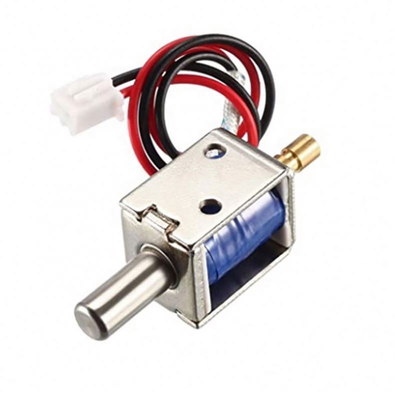 YXQ 12V DC Electric Door Lock Solenoid - JF-S1040DL, 25N Force, 10mm Stroke, With Mount Board