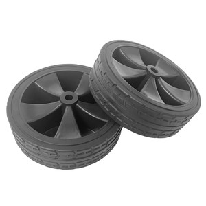 Cheng Jin Vehicles 5 Inch <b>Plastic</b> <b>Wheels</b> White Solid Anti Slip For Outdoor Camping Bike Casters - Product Image 4