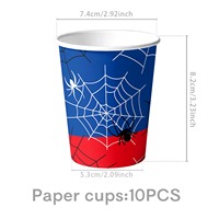 Nouveau Design Toile D'araignée Ensemble Anniversaire Célébration Bannière Ballons Gâteau Décorations Enfants Fête D'anniversaire Fournitures Accessoires