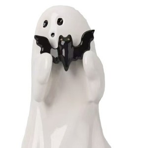Estatuilla de Fantasma Adorable de Resina, Decoración de Halloween para Interiores, Adorno para Fiestas, Diseño de Dedo Medio - Product Image 5
