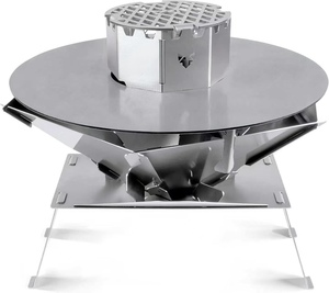 Brasero Hexagonal Resistente, Brasero Portátil Plegable de Acero Inoxidable, Chimenea de Camping para Jardín y Patio Exterior - Product Image 6