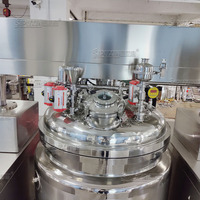Máquina Mezcladora de Lociones al Vacío de Alto Cizallamiento con Control PLC, Homogeneizador de Cosméticos, Equipo de Mezcla de Cremas, Bomba de Engranajes para Alimentos