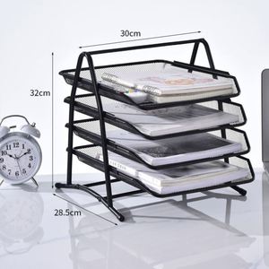 Organisateur de bureau en maille à 4 niveaux de haute qualité, plateau pour documents A4 - Product Image 6