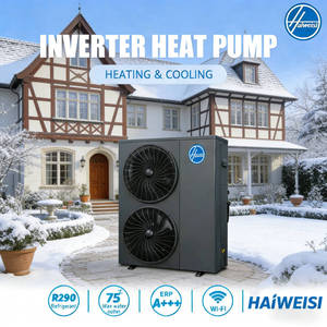 Pompe à chaleur EVI à onduleur pour extérieur, vente en gros, configuration à double ventilateur, installation de tuyauterie facile sur site - Product Image 1