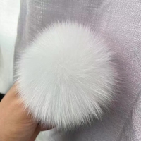 Pompon en fourrure coloré pour chapeau, écharpe, bottes, vêtements, décoration, accessoires en peluche