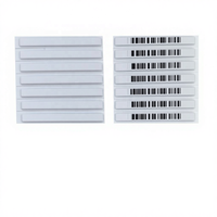 Étiquette souple EAS AM 58Khz, alarme de sécurité, étiquette en papier pour la sécurité des magasins, 45*6mm HAX721, désactivée, pour les magasins de détail, les supermarchés
