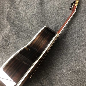 Miếng Đệm Bào Ngư Thực Sự Tùy Chỉnh Bàn Đạp Khuếch Đại Cho Guitar Điện Âm Thanh Lớn Mặt Gỗ Tuyết Tùng Màu Trơn 39 Inch OOO - Product Image 4