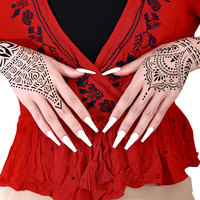 Ensemble de pochoirs de tatouage d'art corporel temporaire pochoirs au henné en papier durable