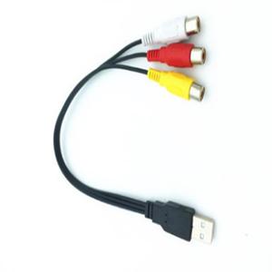 สาย USB เป็น 3Rca Av สายสัญญาณเสียง แกนทองแดง ชายต่อหญิง ใช้สำหรับโฮมเธียเตอร์ - Product Image 5