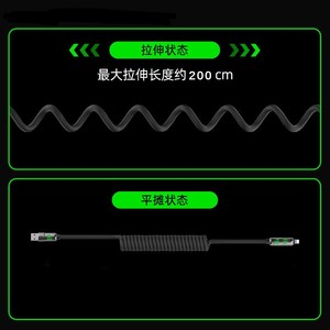 Câble de charge rétractable 4-en-1 avec lumière pour Apple, Huawei, iPhone 16 - Product Image 4