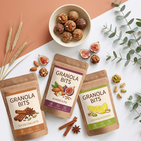Sachets refermables en Mylar anti-odeur personnalisés en PE, formes variées, 7g, 14g, 28g, 1oz, 1lb, pour l'emballage de fruits secs, céréales et snacks