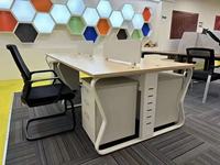 Muebles de Oficina Modernos, Mesa con Patas de Hierro, Escritorio para Computadora, Escritorio de Oficina Económico de Alta Calidad, Escritorio de Oficina al por Mayor