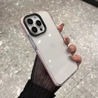 Coque de téléphone transparente pour iPhone 17 Air 11 12 13 14 15 16 Pro Max 7 8 Plus X Xs Max XR – Coque arrière transparente antichoc