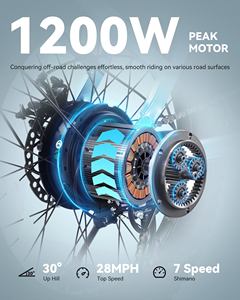 ACTBEST Mars 小型折りたたみOEM 48vバイク 20インチファットタイヤシティ電動自転車（大人用） - Product Image 2