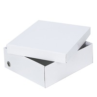 Boîtes de rangement en carton kraft recyclables avec œillets argentés, organisateur de chaussures, multicolores, logo personnalisé, vente en gros