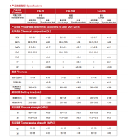 Matériau réfractaire coulé de marque Jinghua CA70S, haute teneur en Al2O3 (68,5-70,5%), température de travail 1550°C, haute stabilité thermique pour four à chaux céramique