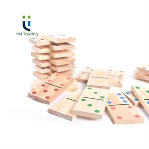 YUMING 28 pièces <span class=keywords><strong>grand</strong></span> ensemble <span class=keywords><strong>de</strong></span> <span class=keywords><strong>dominos</strong></span> <span class=keywords><strong>en</strong></span> <span class=keywords><strong>bois</strong></span> <span class=keywords><strong>de</strong></span> pin 7 pouces jouets éducatifs <span class=keywords><strong>en</strong></span> plein air numéros noirs divertissant 7 pouces divertissant - Product Image 2