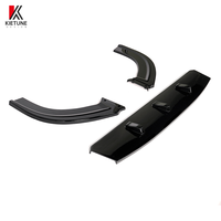 KIETUNE - Lame de pare-chocs avant T5.1 de haute qualité, 3 pièces, ABS noir brillant, pour kit carrosserie V.W Transporter 2010-2015, pièces de van