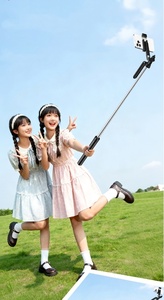 Cho máy ảnh Selfie Stick Telescopic thiết kế chống rung chức năng xoay đầu sàn đứng Tripod điều khiển từ xa - Product Image 6