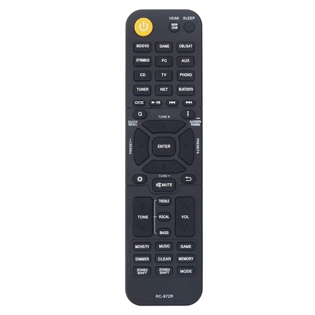 RC-972R Replacement Remote Controller Fit for Onkyo AV Receiver TX-NR696 TX-NR797 TX-RZ840 TX-NR595