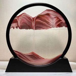 Creative Quicksand Painting Decompression Art <b>Home</b> Living Room Office Ornaments Desktop Decoration Light Luxury Hourglass - Product Image 6