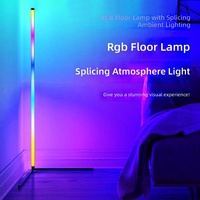 Lampes de sol LED RGB modernes avec télécommande pour le salon, les meubles et la décoration