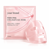 Masque en gel coréen hydratant et raffermissant au collagène rose PDRN ADN de saumon pour la nuit, soin visage éclatant, marque privée