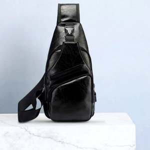 Maletín de Cuero Genuino Negro de Lujo para Portátil, para Viajes de Negocios, para Hombre, con Cierre de Cremallera, Ligero - Product Image 1