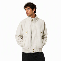 Blouson Bomber Décontracté en Cuir PU pour Homme avec Capuche, Col Montant, Coupe-Vent et Fermeture Éclair – Idéal Printemps-Automne