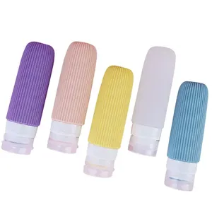 Set de Viaje Ecológico de 90 ml, Marca <span class=keywords><strong>XND</strong></span>, Botella de Viaje Aprobada por la TSA, a Prueba de Fugas, Kit de Botellas de Silicona Reutilizables para Artículos de Aseo - Product Image 2