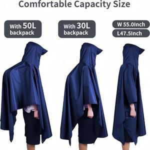 Poncho imperméable réutilisable en polyester, personnalisable avec logo, pour moto, cyclisme et trajets quotidiens en extérieur – Vente chaude - Product Image 4