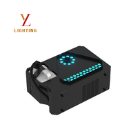 Machine à fumée à double buse haute puissance Langyu 3000W, jet rapide, colonne d'air LED RGB, machine à brouillard DMX 8 canaux, réservoir d'huile 3L, en aluminium pour scène