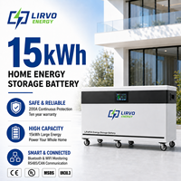 Paquete de Baterías Lifepo4 de 48v y 15kwh de LIRVO a Precio de Mayoreo, Batería de Litio para Sistema Solar Híbrido de 10kw, Almacenamiento de Energía Doméstica