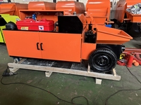 Pompe à béton portable MECHPRO à moteur diesel compact, débit de 8 m³/h, moment de charge élevé, portée horizontale de 50 m, verticale de 25 m