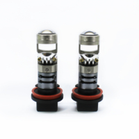 Mini projecteur à lentille, ampoule LED pour voiture, Plug and Play, 6000K, phares LED 1:1, 50W, lentille H7 H11 H4