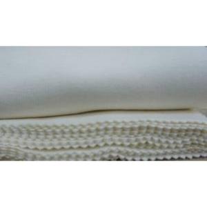 Tela de punto de algodón orgánico Material fusible de doble cara liso Natural GSM 150 a 200 para coser prendas de vestir para niñas y niños - Product Image 1