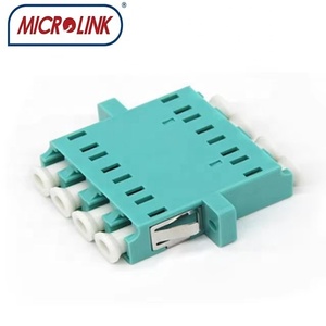 AQUA LC/UPC OM3 đa Quad mặt bích mm sợi quang Adapter Coupler - Product Image 5