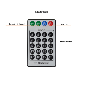 Kit moteur à fibre optique 12LEDs Meteor & App Control 6W couleur blanche effet étoile filante lumière LED Source de lumière - Product Image 2