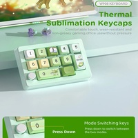 Teclado Mecánico para Juegos MKESPN W908 RGB, Teclas Intercambiables en Caliente, Programación de Macros, Conexión Inalámbrica/USB-C