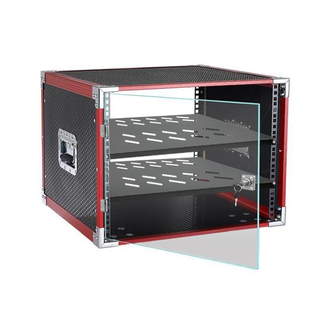 2U 4U 6U 8U Flight Case Cabinet Power Amplifier Microphone Receiver Effect Processor Peripheral Rack Frame