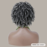 Prix de gros pas cher Perruques courtes en cheveux synthétiques à tresser pour femmes noires