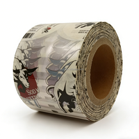 Label Shrink Film PVC/OPS Kustom Tahan Air dan Tahan Lama untuk Kemasan Kaleng & Botol Minuman dengan Cetak