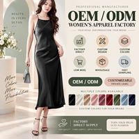 Robe longue en satin noir pour femme, biaisée, à fines bretelles, élégante, pour soirée, OEM ODM, vente en gros, fournisseur
