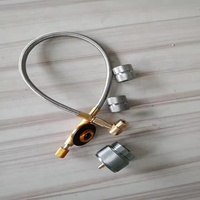 Adaptateur de cartouche de gaz pour camping avec arrêt automatique pour pistolets et torches