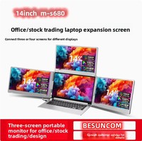 2K 2.5K 75Hz Dual Screen Laptop 13.3 Inch IPS Panel Good Color Gamut Extendable Foldable Collapsible Portable Monitor