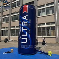 Ballon gonflable géant en forme de canette de bière de 15 pieds de haut pour la publicité en plein air