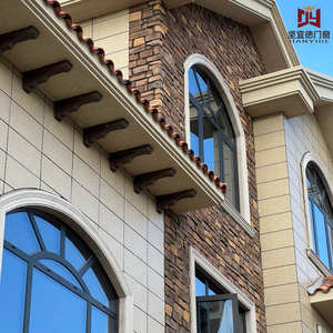 หน้าต่างโครงสร้างอะลูมิเนียมอัลลอยด์หนา ดีไซน์ฝรั่งเศส มีความมั่นคงสูง เหมาะสำหรับห้องนั่งเล่น ห้องน้ำ ในบ้านพักตากอากาศหรืออาคารสูง กันน้ำ กันไฟ - Product Image 4