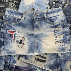 Cheap Thrift Used Jeans Skirt Pacas De Ropa Usada Used Clothing Bales Clothes <strong>Uk</strong> Japan Used Clothes Bales Jean Skirts for Ladies - Product Image 4